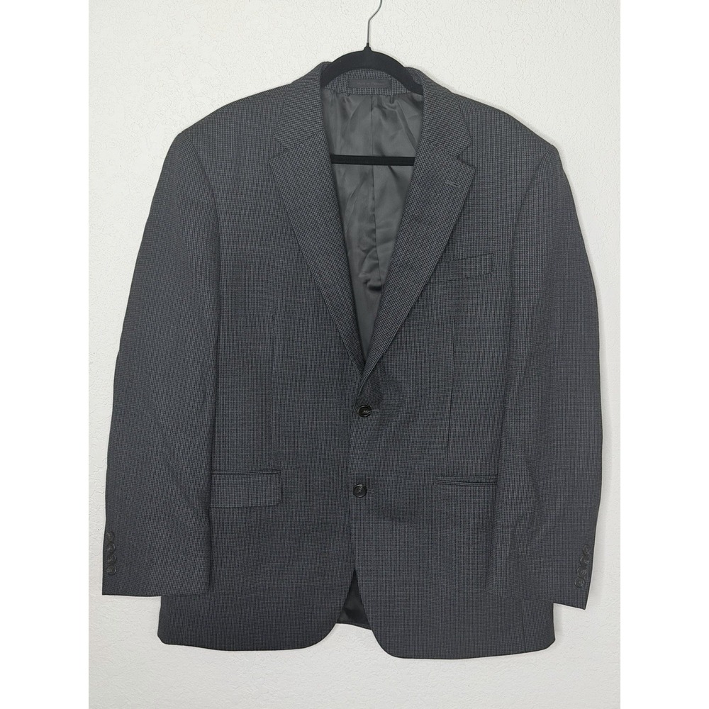 Lauren Ralph Lauren Blazer Mens 42R Wool Micro Check Gentleman Suit Jacket
